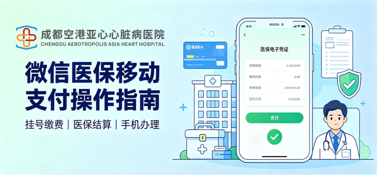 手机刷医保，缴费少跑腿｜成都空港亚心医院开通移动端医保结算，手机3步搞定